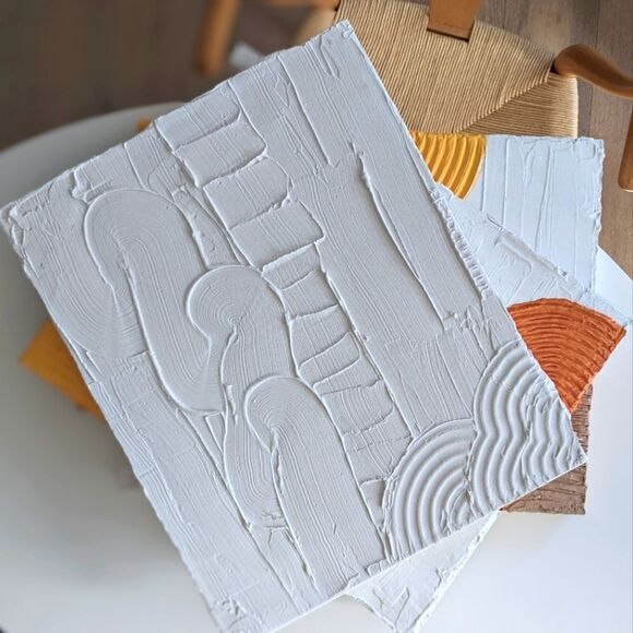 Textured Abstract Canvas x 3 - Picture 9 of 10